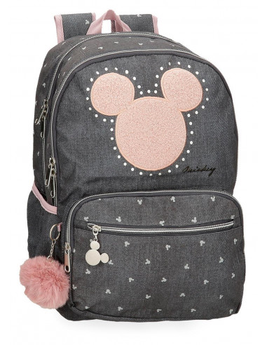 3822721 BACKPACK 44CM 2C. MICKEY STUDS